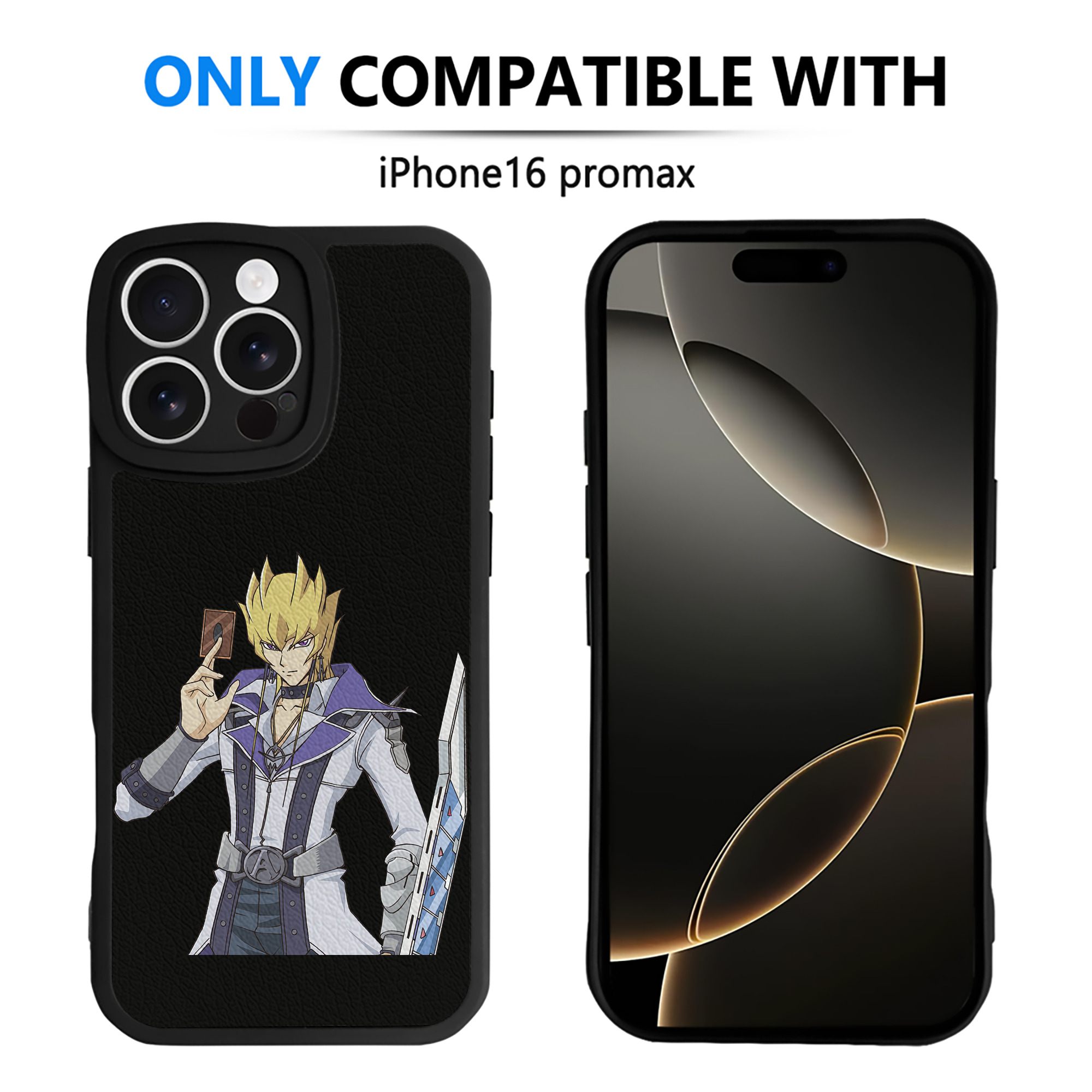 遊☆戯☆王 Yu-Gi-Oh! 【iPhone 16シリーズ対応】シリコンスマホケース（レザー調） 材質：シリコン